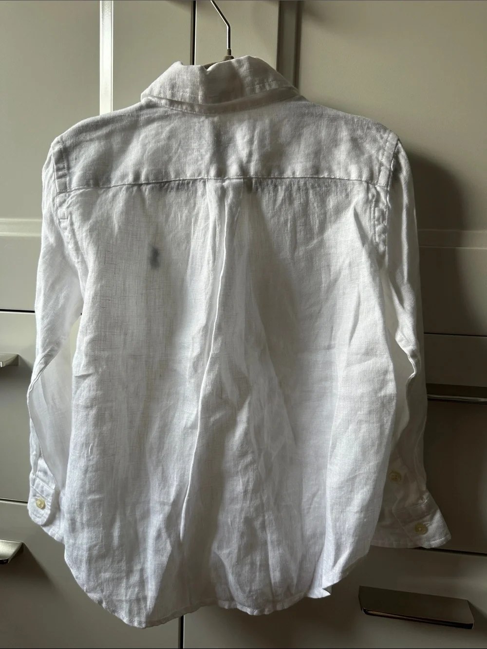 Polo by Ralph Lauren Boys White Linen Button-Down Shirt NWT